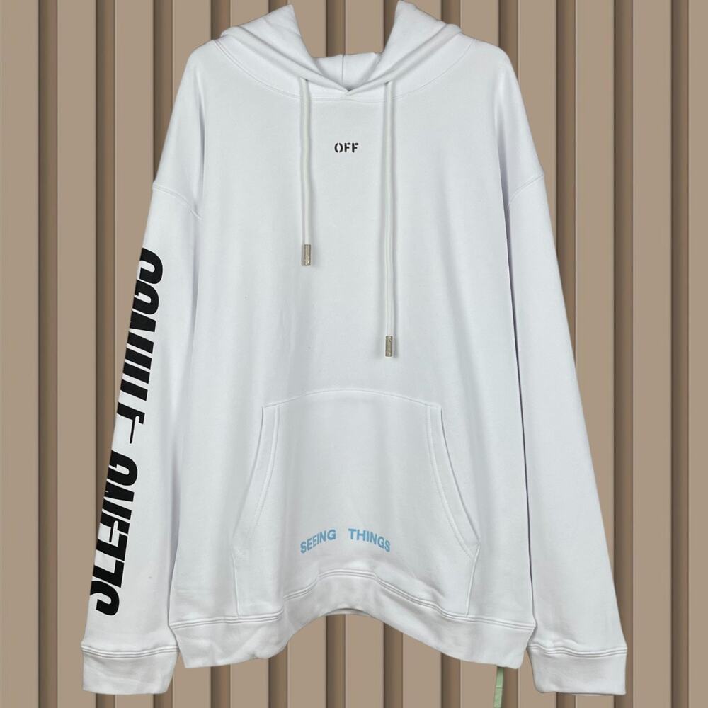 Off-White Men's Hoodie White